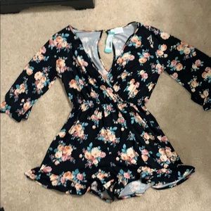 3/4 sleeve romper